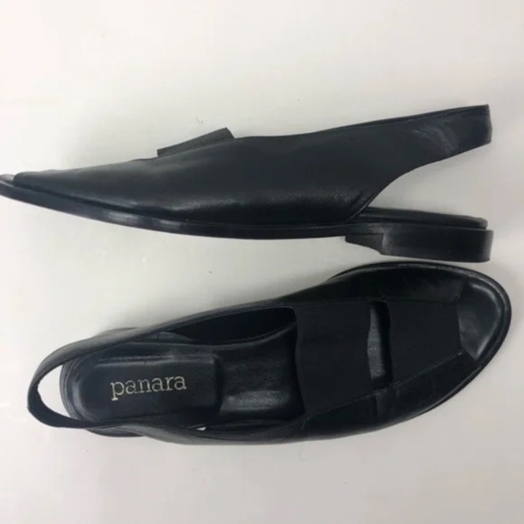 Panara Flat Sandal with Sling Black 7.5 - Picture 2 of 14